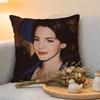 Cushion Cover  Linen  SkinFriendly Soft Decorative Case For Sofa Home Decor Hot Singer LLana DDel RReyS Pillow cover