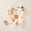 Pure Cotton Class A Quilted Jumpsuit for Newborn Boys and Girls - Warm for Spring, Autumn, and Winter