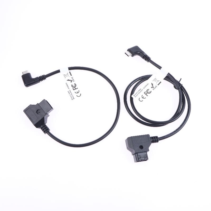 D Tap Input Type C Output Power Cable for LED Lights Quick Charge Adapter for V Mount Battery Equipment