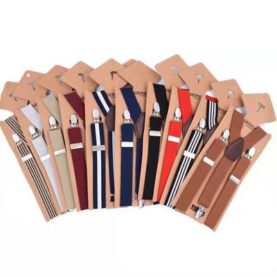 Stylové 2,5cm Unisex Dospělé Kšandy se 3 Klipy