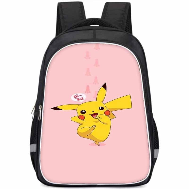 Pikachu Large Capacity Lightweight 3d Oxford Cloth Kids Backpack For School Education