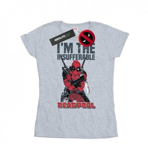 

Marvel Womens/Ladies Deadpool I´m The Insufferable Cotton T-Shirt XXL білий