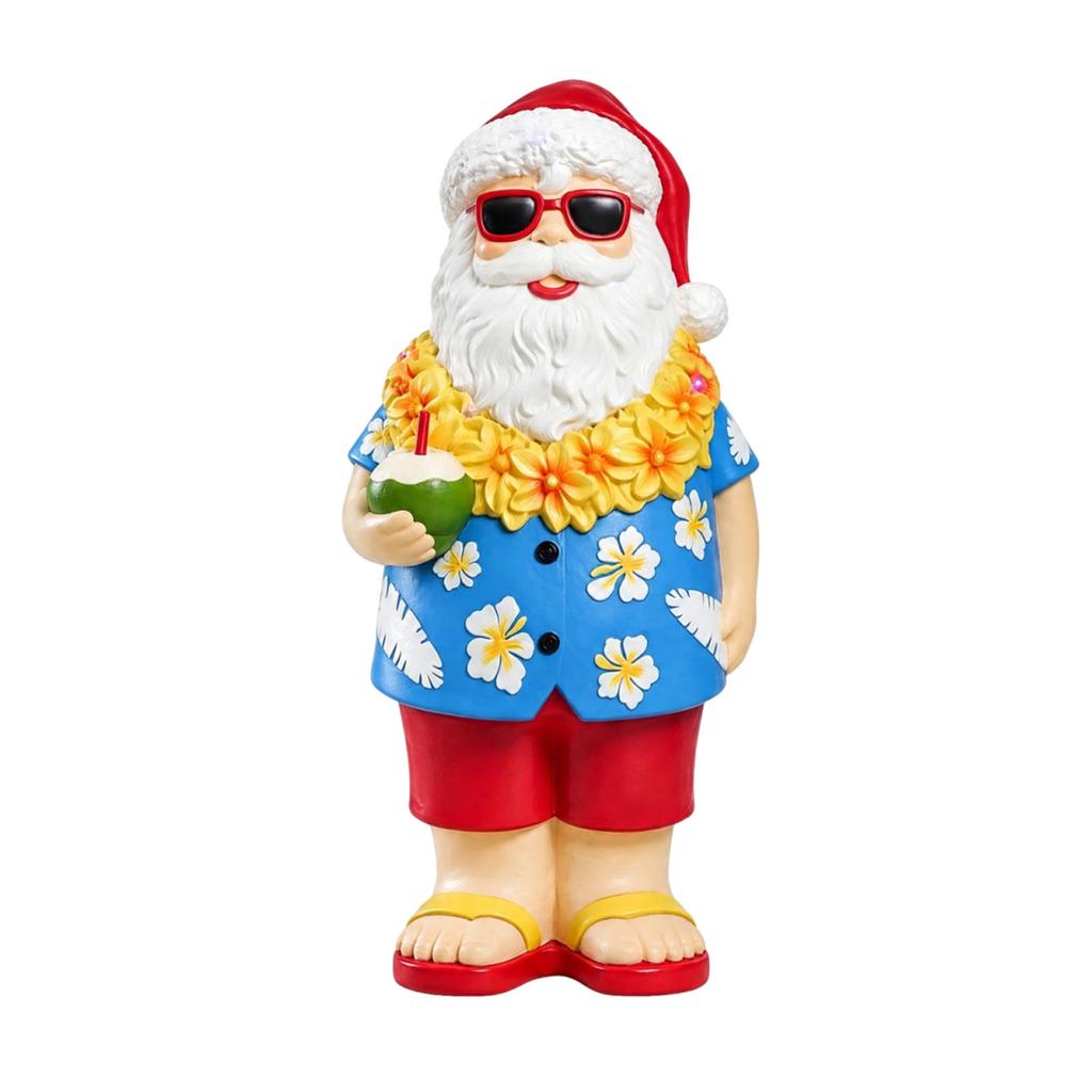 Christmas Resin Ornament Decoration with Beach Vacation and Summer Party Contrasting Design