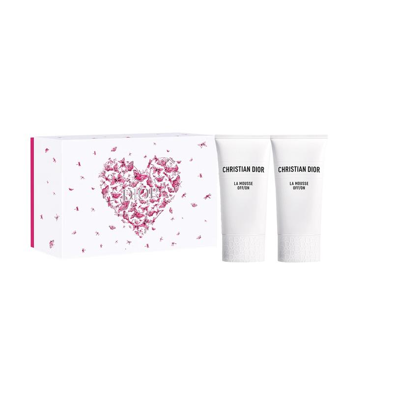 DIOR New Water Lily Cleansing Facial Cleanser Pink Butterfly Limited Gift Box Moisturizing Cleansing Non-Tightening 150ml*2 красный