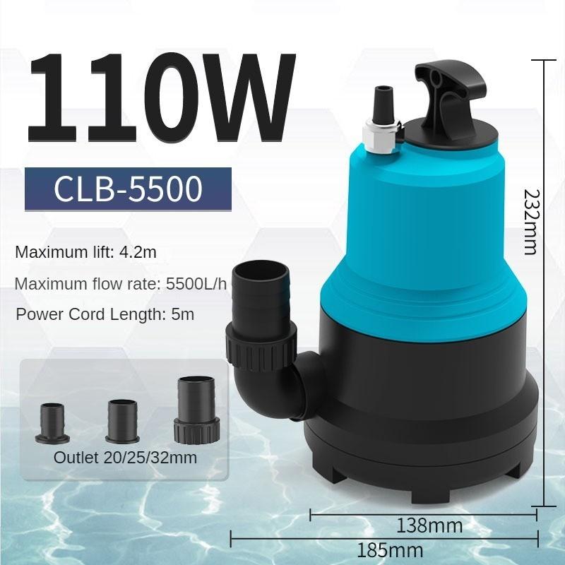 Large Flow Variable Frequency Submersible Pump Aquarium Specific Vertical Pump Fish Pond Silent Pumping Pump