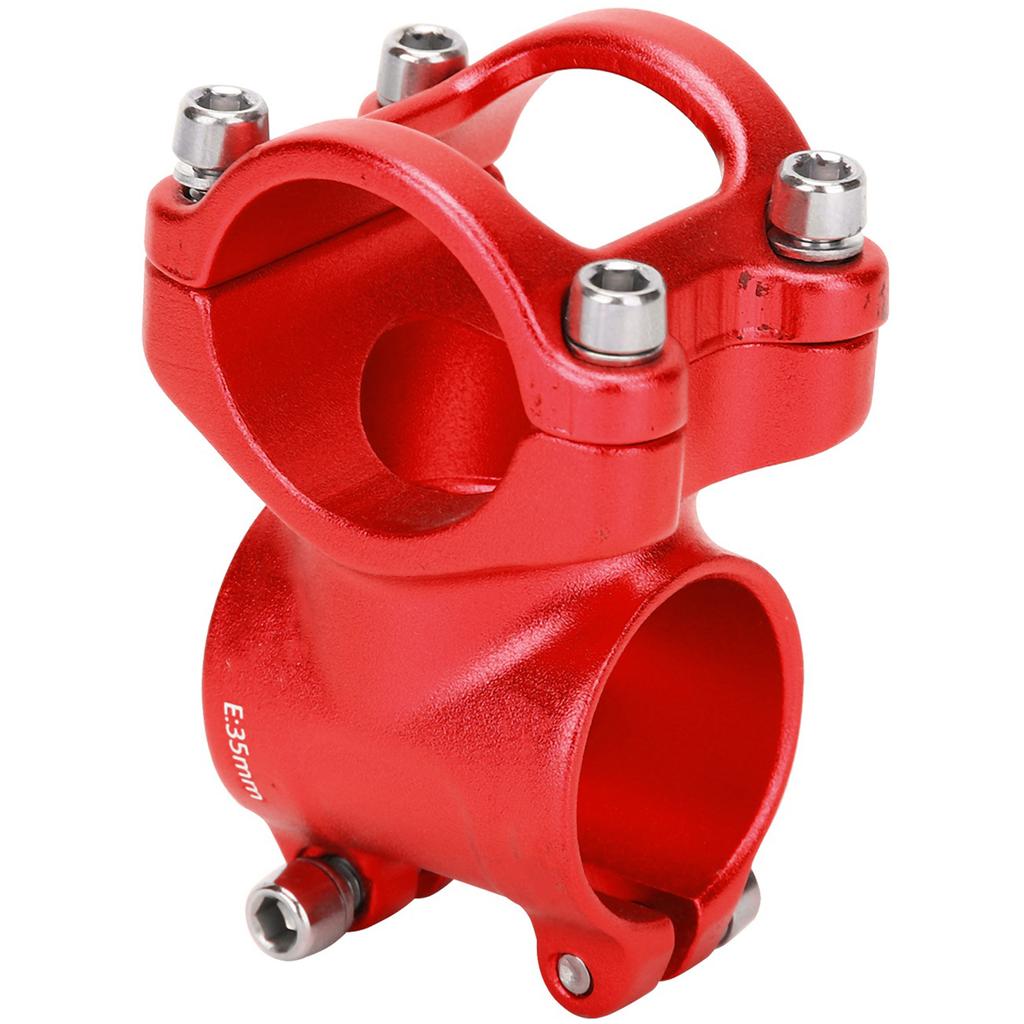 LUNJE 31.8x35mm Bike Handlebar Short Stem Riser Aluminum Alloy   Hollow Stem