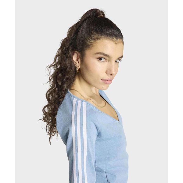adidas Originals Adilenium Season 5 Knitted Sports Striped Short Sleeve Dress Women Dresses KZ5056