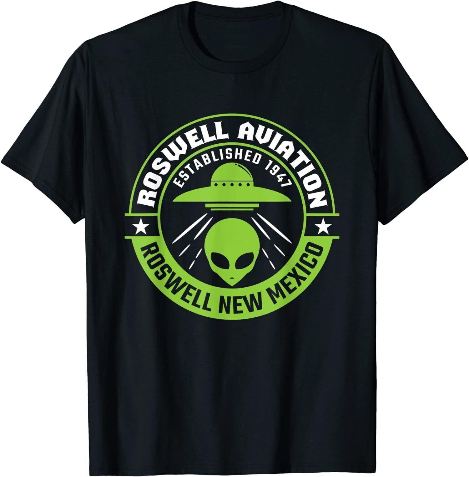 NEW LIMITED Roswell Aviation Established 1947 Roswell New Mexico Alien T-Shirt XXXXL