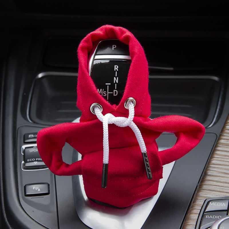 Hoodie Araba Vites Kapağı Moda Vites Hoodie Araba Vites Topuzu Kapağı Manuel Kolu Dişli Kazak Değişim Kolu Kapağı