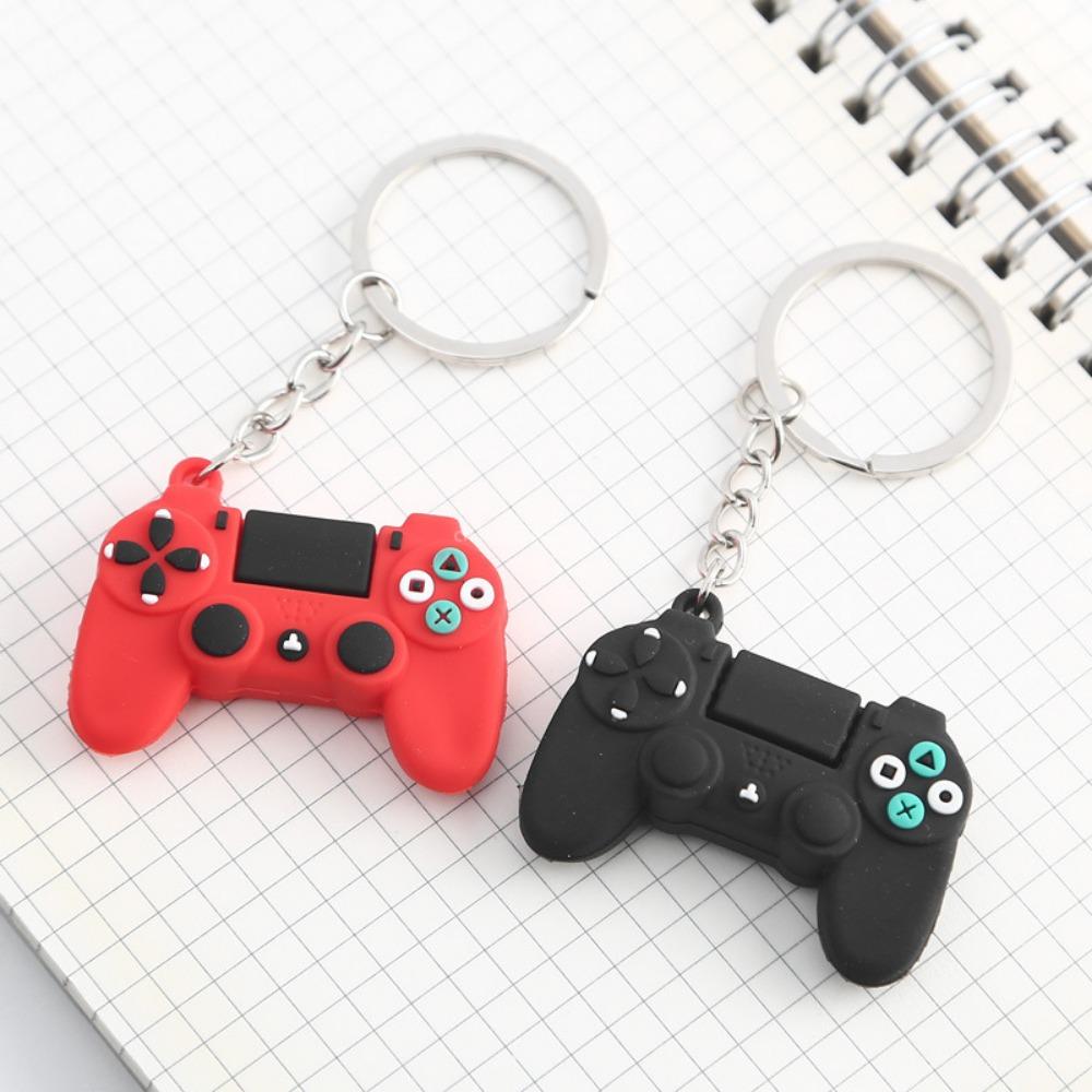 Video Game Handle Keyring for Men Mini Joystick Model Keychain For Men Women Simulation Control Handle Key Ring