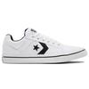 Converse El Distrito 2.0 Ox Szintetikus Bőr Kényelmes Csúszásmentes Kopásálló Alacsony Szárú Skate Cipő Unisex Sneakerek Fehér Fekete 167007C