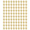 100pcs Bag Metal Bees 3D Nail Decoration Metal Stick Gold Silver Nail Decals Manicure Gold