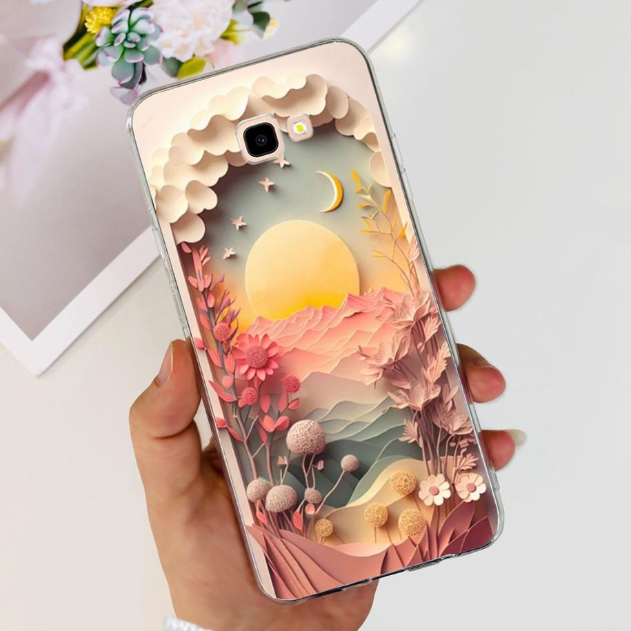 For Samsung Galaxy J4 Plus 2018 Phone Case Fashion Flower Soft Silicone Cover For Samsung J4 J 4 Plus 2018 J4+ J415F J4Plus Capa