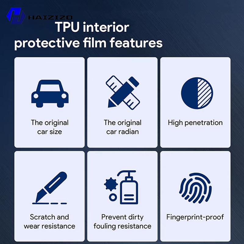 For BYD Seal U 2023-2026 Car interior Matte Screen Protector console GPS Navigation LCD screene TPU film Scratch resistant PPF