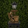 Solar Angel Ornaments, Resin Outdoor Decorative LED Lights, Warm Glow Ornament for Courtyards Gardens Landscaping