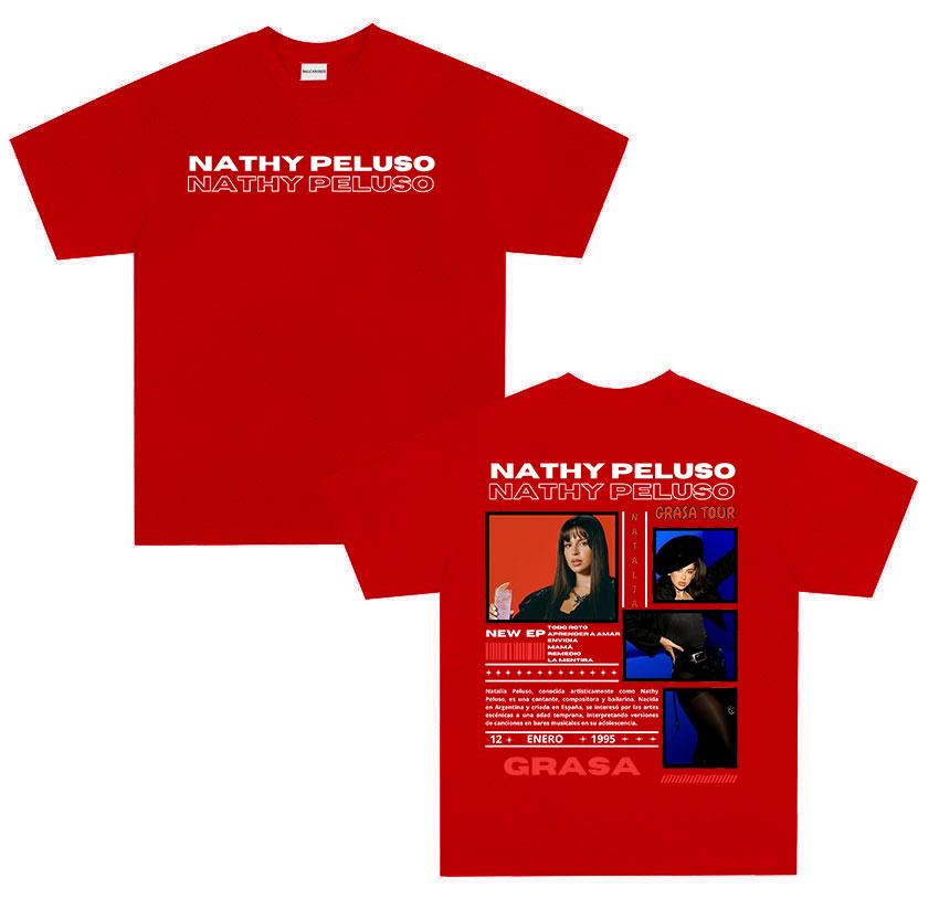 Singer Nathy Peluso Tour Album 2025 Graphic T Shirts Men Women Hip Hop Harajuku Fashion Cotton Short Sleeve T-shirt Streetwear