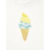 GU by Uniqlo Girls Cotton Lounge Set  Short Sleeve   Shorts   Ice Cream 
