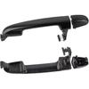 Front/Rear + Left/Right Outer Exterior Door Handle with Keyhole Exterior Door Handle Without Keyholes for Hyundai Elantra 2006 2007 2008 2009 2010