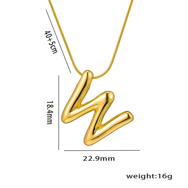 Collana con Ciondolo Lettera Alfabeto A-Z in Acciaio Inossidabile per Donna Catena a Serpente Iniziale Choker Clavicola Collane Gioielli per Regali di Compleanno