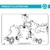 For CFMOTO 450MT Wheel Speed Sensor CF Moto 450 MT MT450 Speed Sensor Motorcycle Accessories Original Parts
