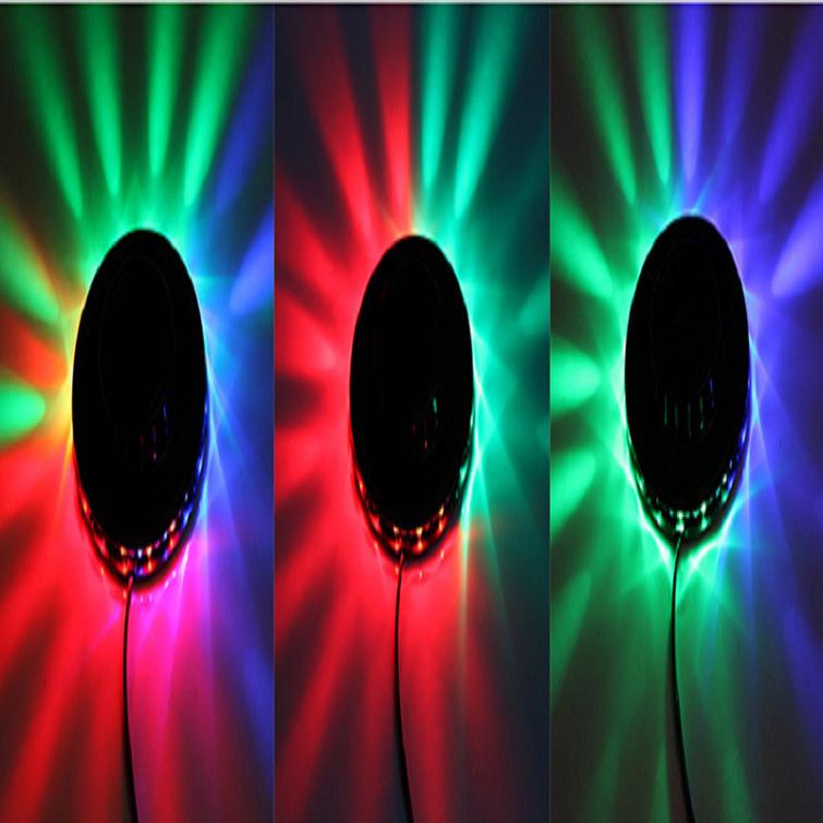 48-Bead Sound-Activated UFO Lampshade: Colorful Stage & Strobe Atmosphere Light with USB
