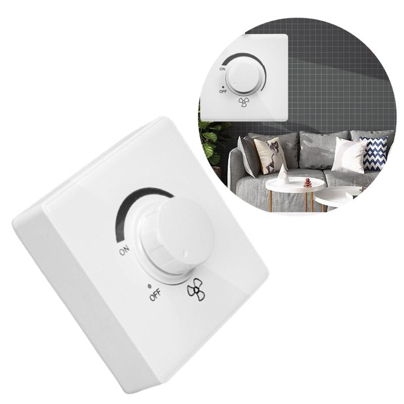 Type 86 Surfaces Mount Fan Controller Ceiling Fan Speed Control Stepless Adjustment Easy Installation for Hotel Home
