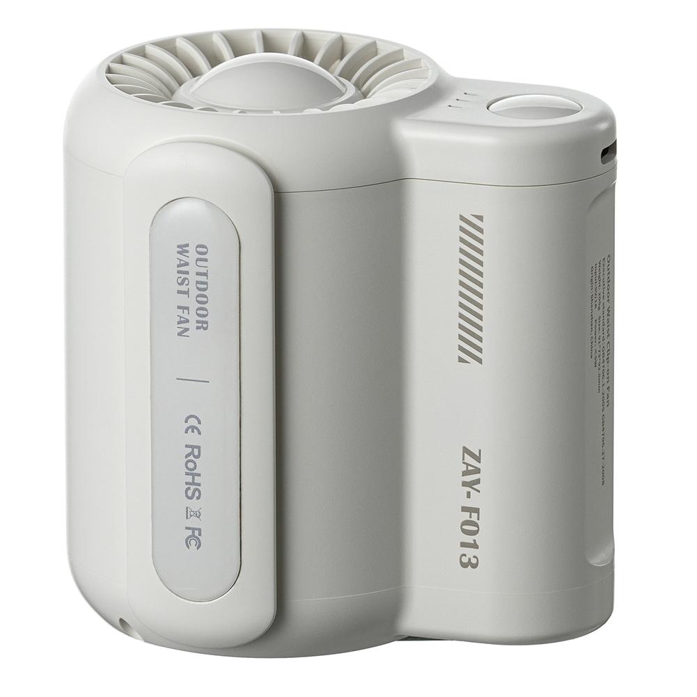 Personal Fan Rechargeable Wearable Fan 3 Speeds Outdoor Waist Mounted Fan Powerful for Outdoor Works Traveling Hiking Camping