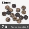 Natural Retro Coconut Shell Round Buttons for Children's Clothing