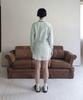 RUBATI Jacquard Shirt Half Apron_Mint