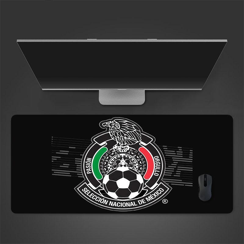 Mexico Football Art Mouse Pad, Large Gaming Desk Mat, Non-slip XXL Mousepad for Laptop & Tablet, Mini PC Playmat with Stitched Edges
