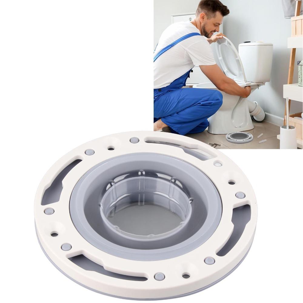 For 4in 5in 3in Pipe Toilet Flange ABS Silicone Material Toilet Flange Kit  Waste Pipe Connection