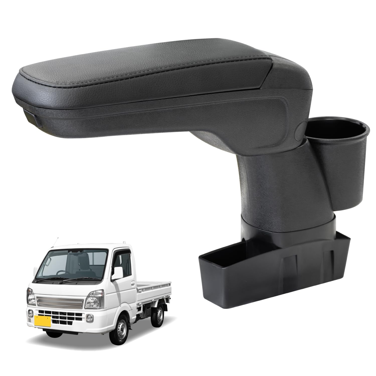 

SEIWA IMP399 Armrest for Suzuki Carry and Super Carry compatible with vehicles equipped with 4WD shift Nissan Clipper Mazda Scrum Mitsubishi Minicab чёрный