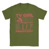 Camisetas Masculinas TV Girl Francês Engraçado Anos 90 Exit Music Novidade Algodão Puro Camisetas Manga Curta Camiseta Gola Redonda Roupa Original
