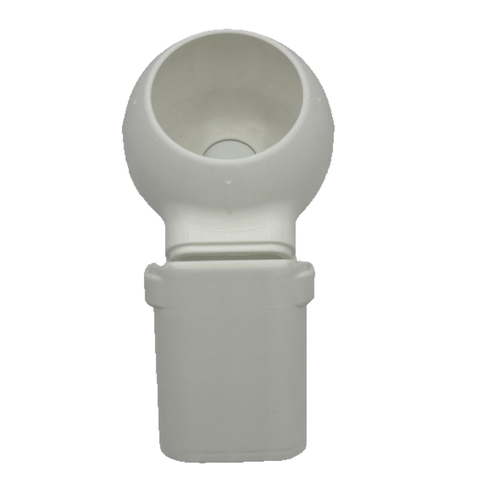 

Универсальный многоразовый пылесборник для электроинструмента для крепления к бутылке, предотвращает беспорядок во время сверления, пластиковая конструкция белый