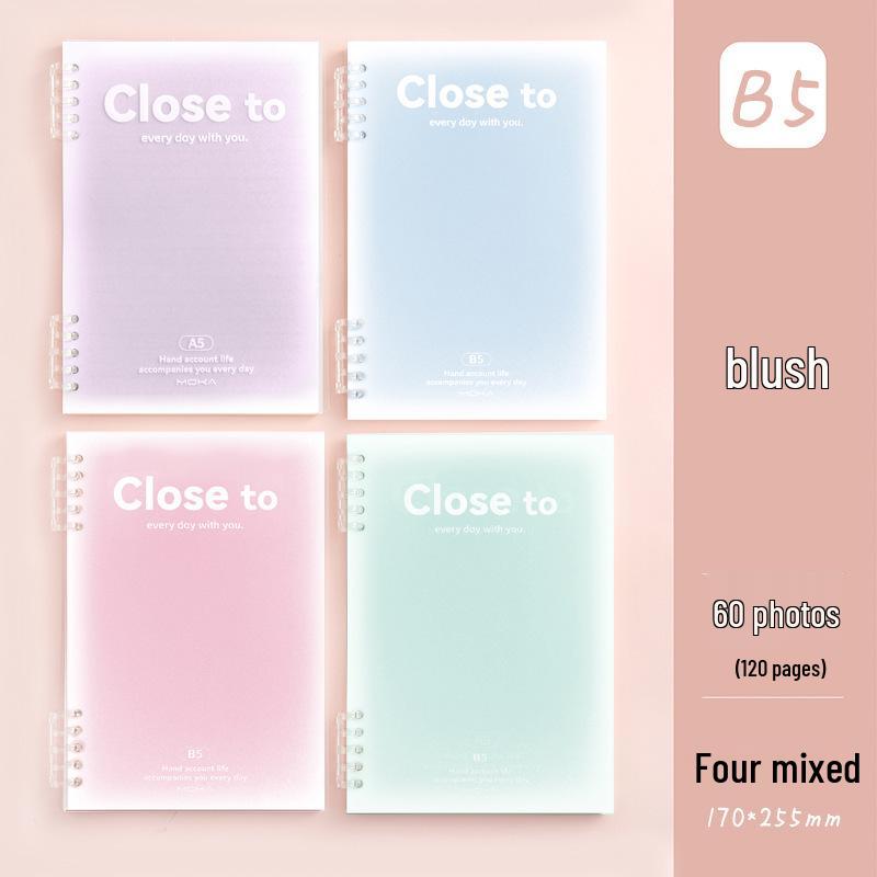 B5 Comfort Coil Notebook: Detachable Loose-Leaf with Horizontal Lines, Ideal for Students' Diaries.