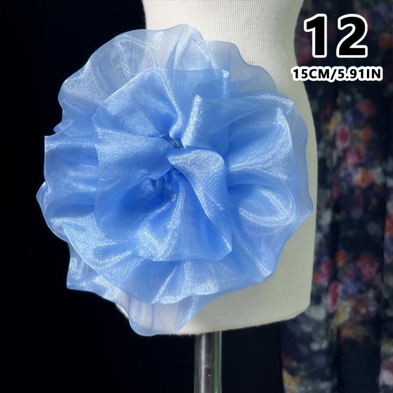 Applicazione Fiore 3D Grande Patch Applicazione per Abiti da Donna Spilla di Lusso di Design Accessorio Spalla Sposa da Palcoscenico