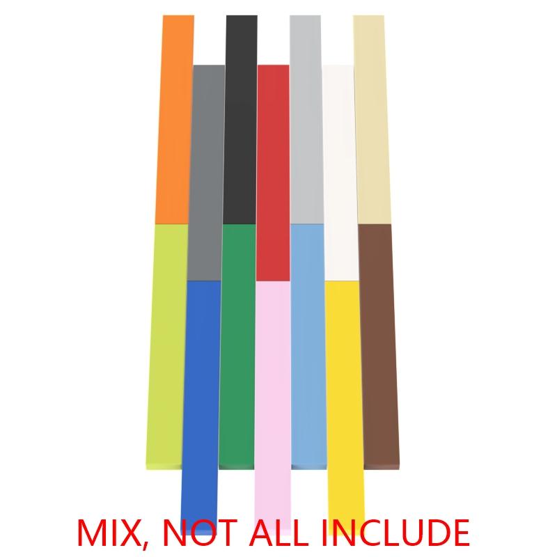 

50&100&200PCS Tile 4162 DIY 1x8 Building Blocks Bricks Smooth Educational Creative Toys Children Size Compatible Famous Brand 50PCS