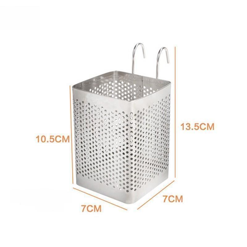 Stainl Steel Wall Mounted Chopstis Holder Drainage Chopstis Cage New Sle Chopstis Buet Hanging Chopstis Stand