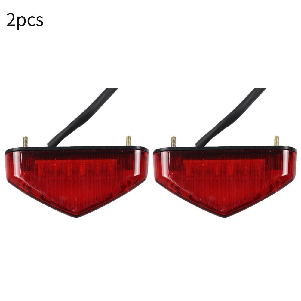 12V Motorcycle Tail Rear Light Lamp Taillight Motor Brake Stop Lights License Plate Light Moto Equipments Parts Accessories
