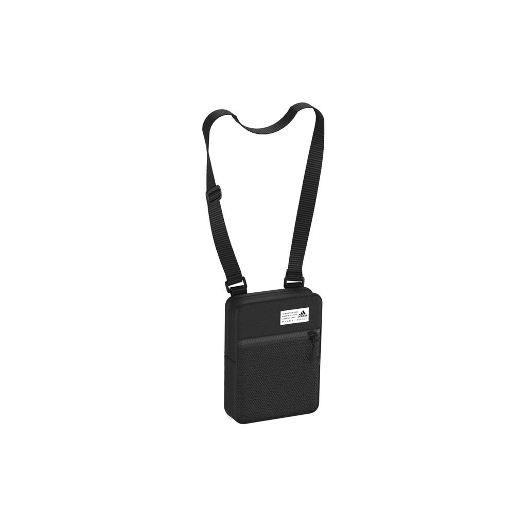 New Adidas Recycled Polyester Cell Phone Pouch, Shoulder Bag, Crossbody Bag Mini Unisex Black HB1337