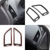 Dashboard Side Air Vent AC Outlet Cover Trim for Infiniti Q50 2014-2024 Q60 2017-2022 (Carbon Fiber Pattern)