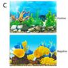 Aquarium Background Poster Ocean Self-adhesive Fish Tank Backdrop Sticker Decor 3D PVC Adhesive Sticker Fish Underwater World