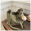 Large Waterproof Nylon Drawstring Shoulder Bucket Bag for Travel & Casual Use