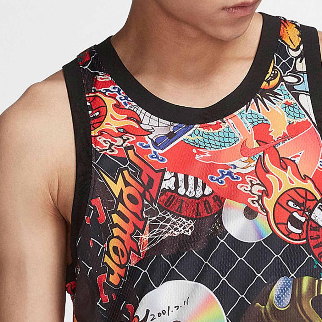 Nike Street Graffiti Basketball Sports Vest Men Tops Multicolor CK1182-018