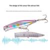 Sea Fishing Surface Wave Climbing ABS Artificial Hard Bait Poppers Lure with Hooks Long Casting Water Splash Bionic