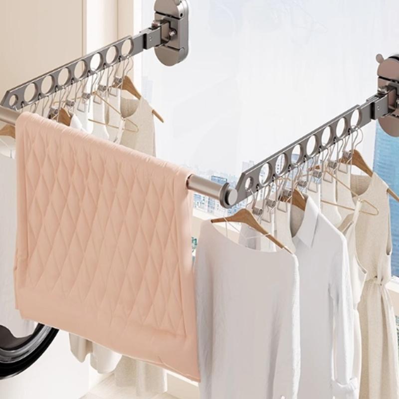 No Damage Wall Adhesive Drying Rack Efficient Designs Flexible Angle Adjustment Multiple Purpose Laundry Organizers