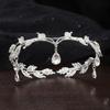 Vintage Forehead Pendant Rhinestone Tiara Headband for Weddings and Proms with Crystal Beads Formal Occasion Props