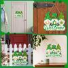 1pc St. Patrick's Day Welcome Sign with Gnome, Wooden Door Hanger for Porch, RV, Pub, Indoor Outdoor Decor, Irish Theme