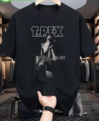 T REX MARC BOLAN Unisex Schwarzes T-Shirt GRÖSSE XL