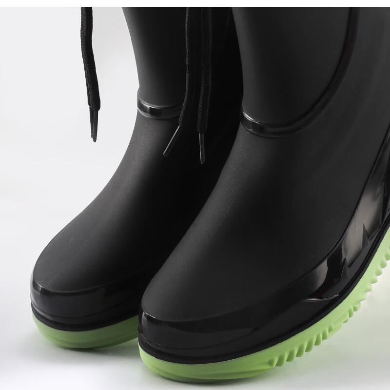 Bozong Men's Fashion Waterproof Short Rain Boots